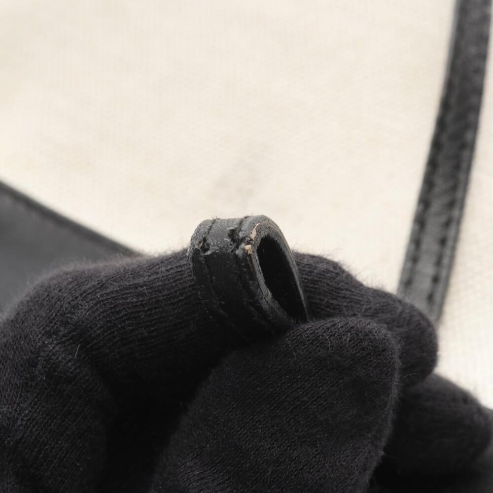 Balenciaga Navy Blue Pochette Shoulder Bag Canvas Leather Ivory White Black - Picture 5 of 9
